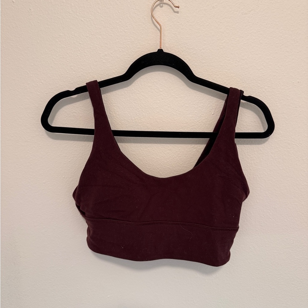 Lululemon Athletica Burgundy Sports Bra